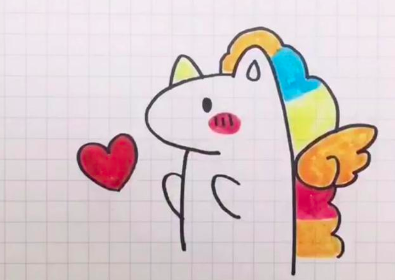 How-to-Draw-an Unicorn-fifth-step-final-done-easy-simple