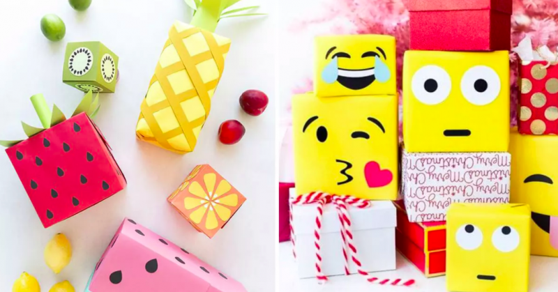 gift-wrapping-design-fruit-expression-style-teaching-face-sample