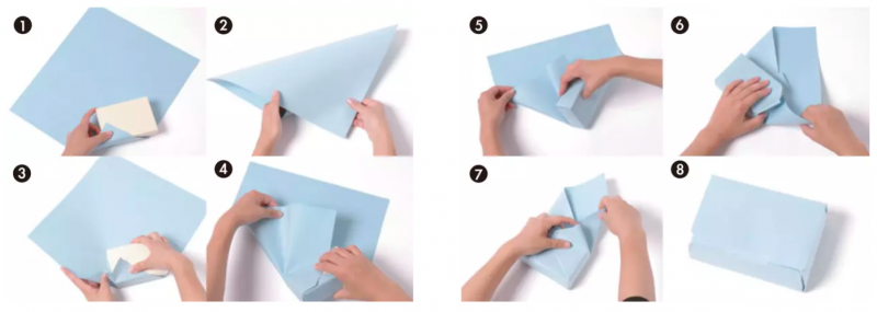 inclined-gift-wrapping-packing-method-step