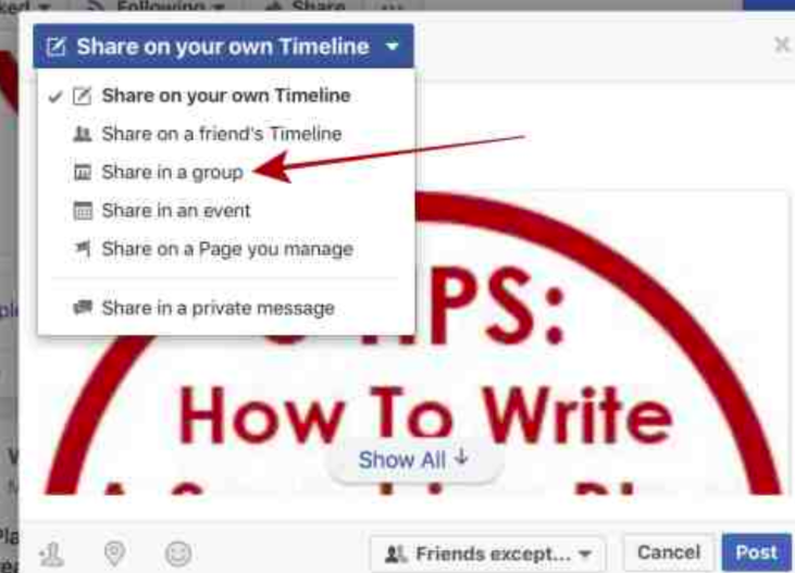 share-post-to-facebook-group-forum